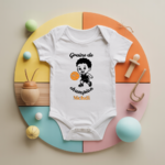 Body bébé personnalisé avec garçon jouant au basket en coton par flocage, cadeau naissance - MARJANE et Cie