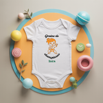 Body bébé personnalisé avec fille jouant au karaté en coton par flocage, cadeau naissance - MARJANE et Cie