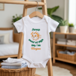 Body bébé personnalisable blanc avec poisson et message suspendu - MARJANE et Cie