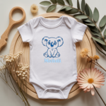 Body bébé personnalisé avec illustration d’un koala câlin flocage couleur, cadeau naissance- MARJANE et Cie
