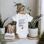 Body bébé personnalisable drôle avec demande parrain marraine sur cintre - MARJANE et Cie