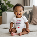 Body bébé personnalisé en coton demande marraine et parrain porté par bébé - MARJANE et Cie