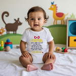 Body bébé personnalisé en coton demande parrain porté par bébé - MARJANE et Cie