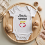 Body bébé personnalisé annonce grossesse aux grands parents, cadeau naissance - MARJANE et Cie
