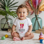 Body bébé personnalisé en coton demande en mariage porté par bébé - MARJANE et Cie