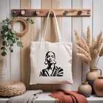 Tote bag femme illustration féminine déterminée suspendu - MARJANE et Cie
