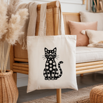 Tote bag chat décoratif femme suspendu – regard bleu azur - MARJANE et Cie