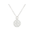 Collier FERIEL argent massif 925 petit pendentif rond fleur-ras du cou-minimaliste-bohème - MARJANE et Cie