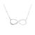 Collier NEÏLA argent massif 925 pendentif infini-ras du cou-minimaliste-bohème - MARJANE et Cie