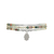 Bracelet ELNAZ3 multi tour argent massif 925 perles naturelles semi précieuses agate indienne et amazonite verte-rang-fatma-hamsa-khamsa-Fatma- MARJANE et Cie