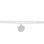 Bracelet DEHBIA argent massif 925 double rang pendentifs sequin médaille martelé et étoile-minimaliste-bohème - MARJANE et Cie
