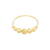 Bague HANANE or gold filled 14k anneau et perles strass-minimaliste-bohème - MARJANE et Cie