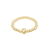 Bague SANA empilable or gold filled 14k perles billes élastique-minimaliste-bohème- MARJANE et Cie