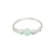 Bague MAHA2 argent massif 925 perle naturelle semi précieuse amazonite verte-minimaliste bohème - MARJANE et Cie