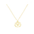 Collier AZHAR or gold filled 14K pendentif fleur de lotus spirituel-minimaliste-bohème- MARJANE et Cie