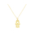 Collier KHOMSA or gold filled 14K pendentif Main de Fatma Khamsa Hamsa ethnique-minimaliste-bohème- MARJANE et Cie