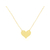 Collier HABIBA or gold filled 14K pendentif cœur-ras du cou-minimaliste-bohème- MARJANE et Cie