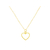 Collier MINA or gold filled 14K pendentif cœur-minimaliste-bohème - MARJANE et Cie