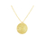 Collier CHEMSA doré à l’or fin pendentif médaille soleil-minimaliste-bohème - MARJANE et Cie