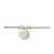 Bracelet KASSAM1 acier inoxydable argent perles et breloque médaille -minimaliste-bohème-MARJANE et Cie