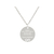 Collier CHANA1 femme acier inoxydable argent pendentif médaille gravée personnalisée - MARJANE et Cie