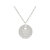 Collier CHANA2 femme acier inoxydable argent pendentif médaille gravée personnalisable - MARJANE et Cie