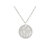 Collier CHANA3 femme acier inoxydable argent pendentif médaille gravée personnalisée - MARJANE et Cie