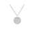 Collier ASMA1 femme acier inoxydable argent pendentif médaille gravée personnalisée - MARJANE et Cie