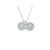 Collier ARZAN2 femme acier inoxydable argent médailles gravées personnalisées minimaliste - MARJANE et Cie