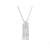 Collier HELIYA1 femme acier inoxydable argent pendentif barre gravé personnalisé minimaliste - MARJANE et Cie
