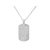 Collier KAMIL1 homme acier inoxydable argent médaille gravée personnalisée minimaliste - MARJANE et Cie