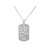 Collier KAMIL2 homme acier inoxydable argent médaille gravée personnalisable minimaliste - MARJANE et Cie