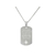 Collier KAMIL3 homme acier inoxydable argent médaille gravée personnalisée minimaliste - MARJANE et Cie