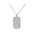 Collier KAMIL4 homme acier inoxydable argent médaille gravée personnalisée langue arabe - MARJANE et Cie