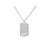 Collier DARIS2 homme acier inoxydable argent médaille gravée personnalisable - MARJANE et Cie