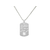Collier DARIS3 homme acier inoxydable argent médaille gravée personnalisée arabe - MARJANE et Cie