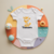 Body bébé personnalisé avec girafe pleine de charme en coton par flocage - MARJANE et Cie