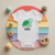 Body bébé personnalisé avec tortue radieuse en coton par flocage - MARJANE et Cie