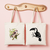 Tote bag femme avec illustration naturaliste d’un fauconnet d’Afrique et au verso un toucan en flocage noir – MARJANE et Cie
