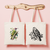 Tote bag femme avec illustration naturaliste d’un pic vert et verso perroquet en flocage monochrome – MARJANE et Cie