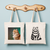 Tote bag femme avec illustration de chat en couleur et verso chat monochrome – chat flamboyant - MARJANE et Cie