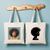 Tote bag femme force et élégance avec portrait féminin et silhouette monochrome - MARJANE et Cie