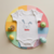 Body bébé personnalisé avec lapin des prés joyeux en coton par flocage - MARJANE et Cie