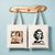 Tote bag femme vintage avec illustration rétro élégante et message Back to Vintage en noir et blanc - MARJANE et Cie