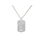 Collier DARIS4 homme acier inoxydable argent médaille gravée personnalisable minimaliste - MARJANE et Cie