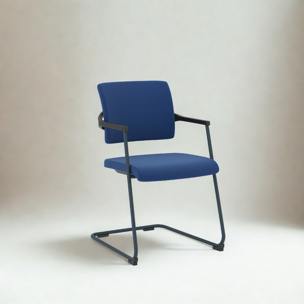 Chaise de réunion empilable rembourrée