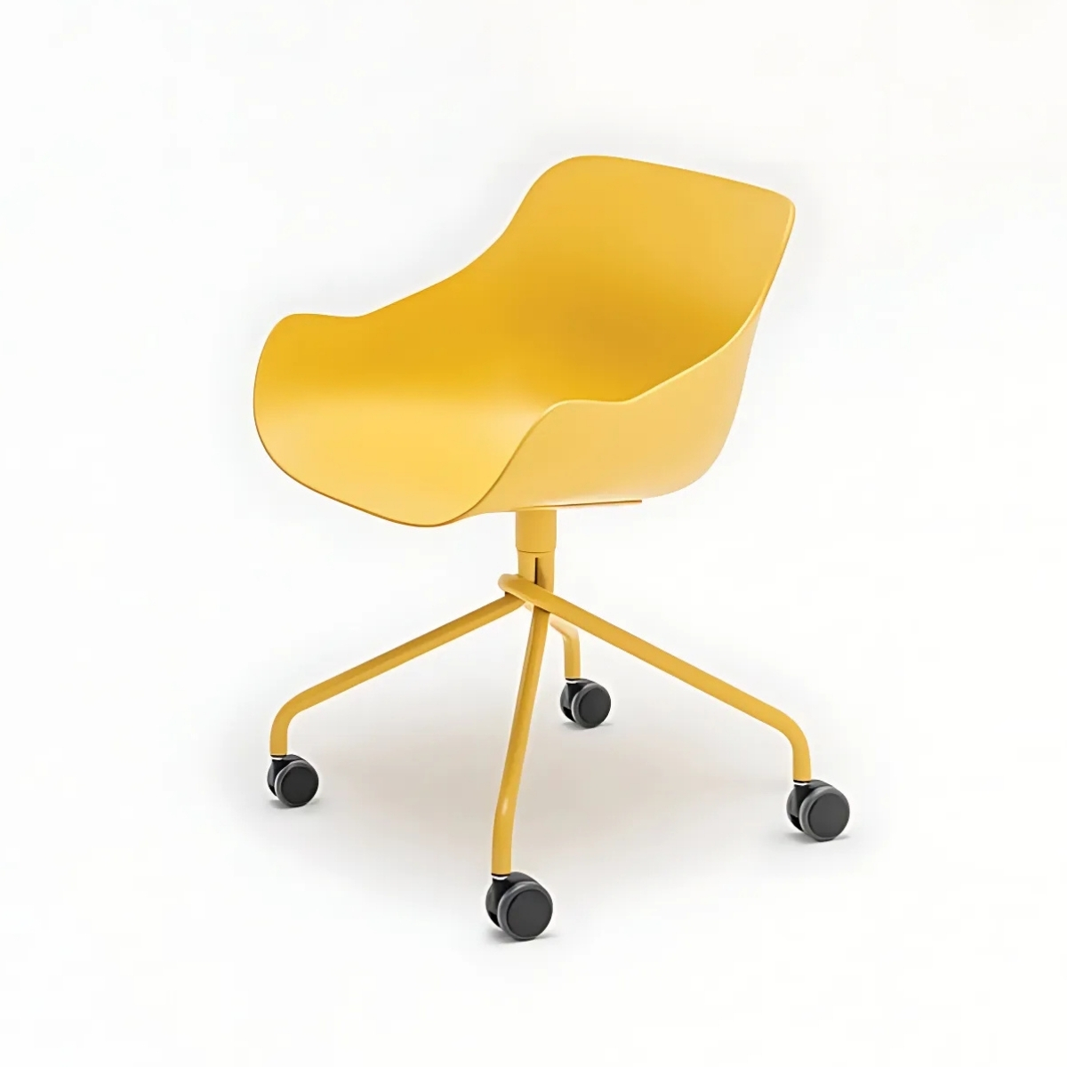 Fauteuil de réunion pivotant 360° en plastique