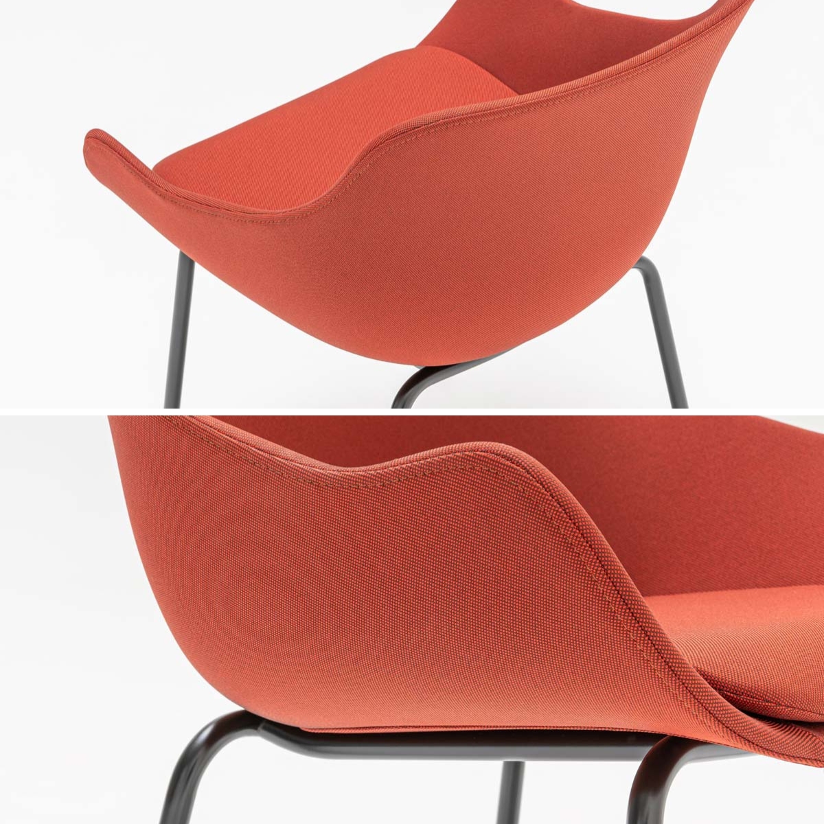 Fauteuil_réunion_piètement_métallique_ergonomique