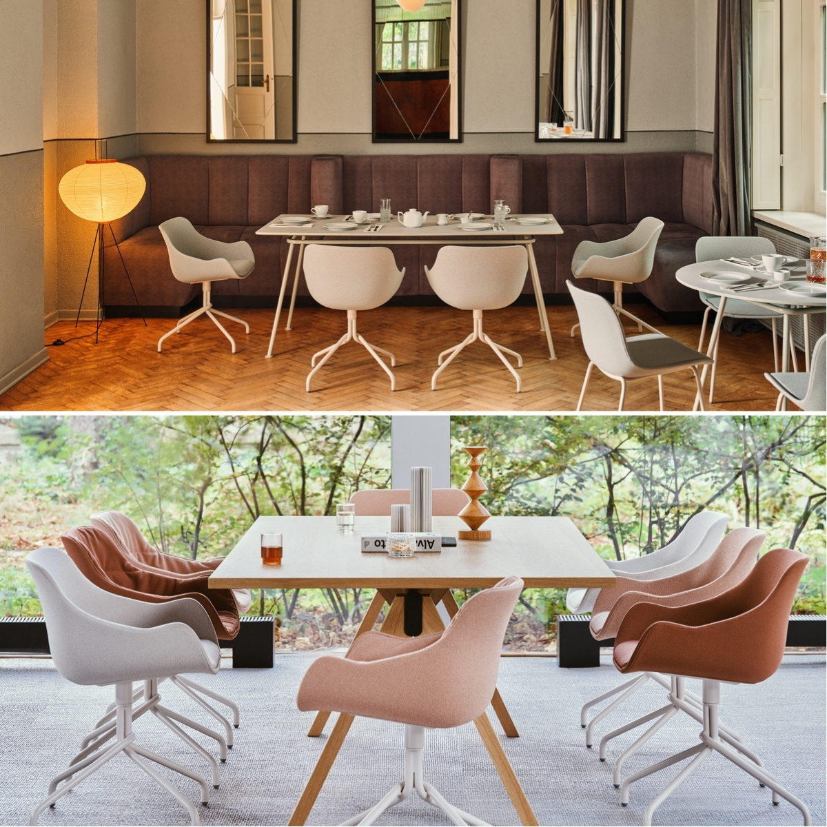 Fauteuil_réunion_tapissé_pivotant_design