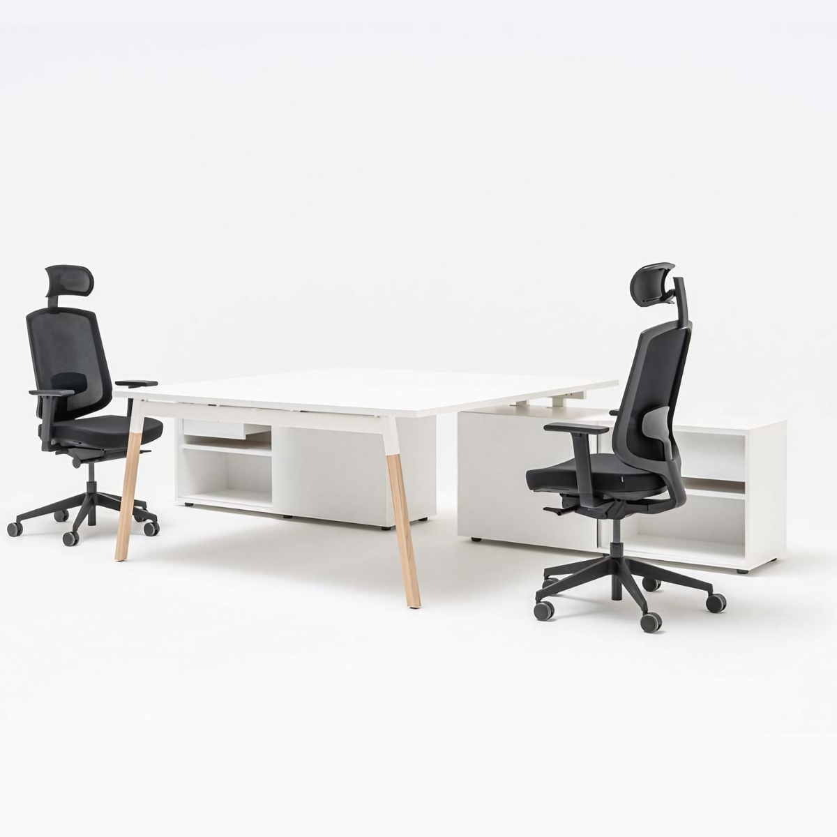 Bureau_bench_2_places_caissons_rangements_nordique